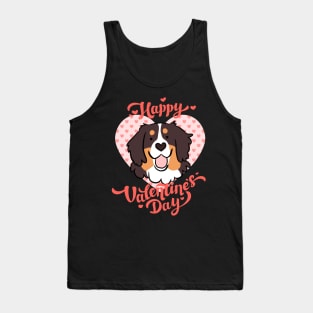 Happy valentines day Bernese Mountain Dog Tank Top